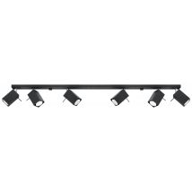 Merida 6 Light Spotlight Bar Black, GU10