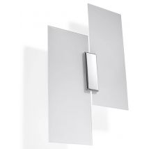 Fabiano 2 Light Wall Light White, Chrome, E27