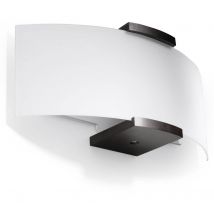 Emilio 2 Light Wall Light White, Wenge, E14