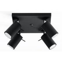 Ring 4 Light Spotlight Cluster Black, GU10