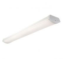 Dualled 5ft Outdoor Linear Batten Light Matt White Paint