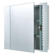 Revelo Light Illuminated Bathroom Mirrors Silver, Mirrored Glass IP44