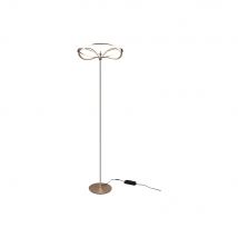Charivari Modern LED Integrated Floor Lamp Brass Matt 3000K with Footswitch - UK Stock