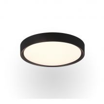 Clarimo Modern Bathroom Ceiling Light Black Matt 3000K IP44 - UK Stock