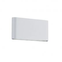 Thames Ii Modern 17cm 2 Light Outdoor Up Down Wall Lamp White Matt 3000K IP54 - UK Stock