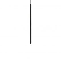 Ultrathin Integrated LED Slim 40cm Pendant Ceiling Light Matte Black 1150Lm 3000K
