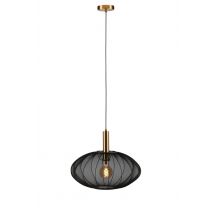 Lucide CORINA - Pendant light - 50 cm - 1xE27 - Black