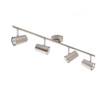 Harvey 4 Light Ceiling Spotlight Bar Satin Nickel
