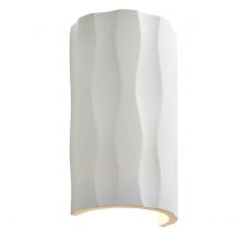 Toledo 3000k LED 2 Light Plaster Wall Lamp White