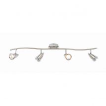Elara 4 Light Bathroom Spotlight Satin Nickel IP44