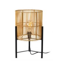 Jantine Scandinavian Table Lamp - Ø30cm - 1xE27 - Light Wood