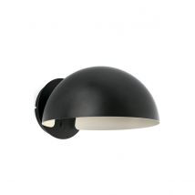 Dominica Dome Wall Lamp Matt Black