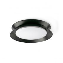 Tender Flush Ceiling Light Matt Black 2700K