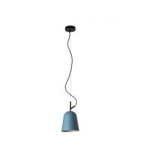 Studio 16cm Dome Pendant Ceiling Light Matt Black, Blue