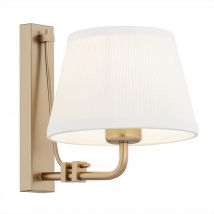 Atrani Wall Lamp With Shade Cream, Old Gold