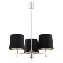 Bolzano Plus Multi Arm Pendant Ceiling 3 Light Dark Grey, Chrome