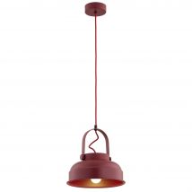 Dakota Dome Pendant Ceiling Light Red