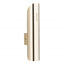 Akron Up & Down Wall Lamp Brass Steel