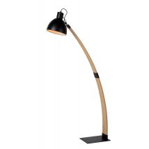 Curf Scandinavian Floor Reading Lamp - 1xE27 - Black