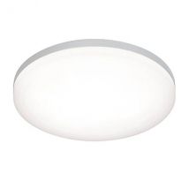 Noble Integrated LED 1 Light Bathroom Flush Light Opal, Silver IP44