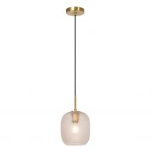 Alicent Pendant light Ø18cm 1xE27 - Matt Gold, Brass