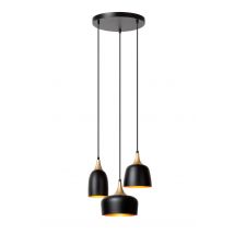 Chayanne Pendant light Ø30cm 3xE14 - Black
