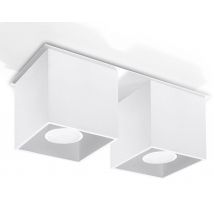 Quad 2 Light Suface Mounted Downlight White, GU10