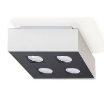 Mono 4 Light Suface Mounted Downlight White & Black, GU10