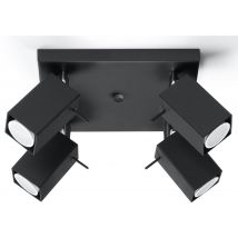 Merida 4 Light Spotlight Cluster Black, GU10