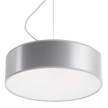 Arena 2 Light Round Ceiling Pendant Silver, E27