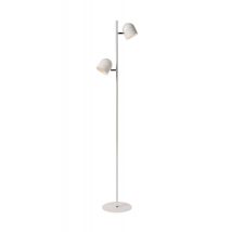 Skanska Modern Floor Lamp - LED Dim. - 2x5W 3000K - White