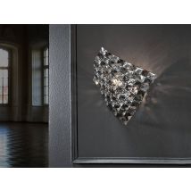 Sat 1 Light Crystal Wall Lamp Chrome, G9