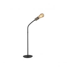 Benton Flexible Table Lamp, 1 Light E27, Dark Grey/Satin Nickel