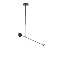 Invisible LED Ceiling Pendant Matt Black Mains dimming (LC) 765lm 3000K