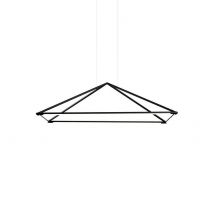 Tubs LED Decorative Ceiling Pendant Matt Black 90cm 3900lm 3000K