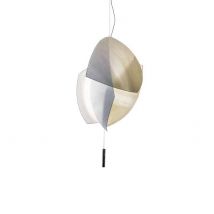 Voiles LED Small Ceiling Pendant Chrome Dali Dimming 490cm 4855lm 3000K