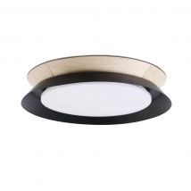 Tender Led Flush Ceiling Lamp Black 24W 3000K