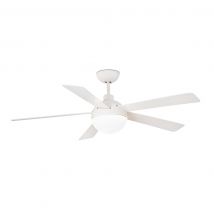 Izaro LED Ceiling Fan 132cm White 5 Blades 15W