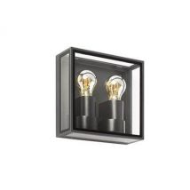 Pomo Outdoor Box Wall Lamp Dark Grey 2x E27 IP65