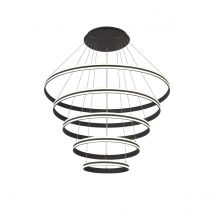 Richfield 116.5cm Pendant, 5 Tier 150W LED, 4000K, 6800lm, Triac Dimmable, Graphite