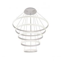 Richfield 116.5cm Pendant, 5 Tier 150W LED, 4000K, 6800lm, Triac Dimmable, Matt White