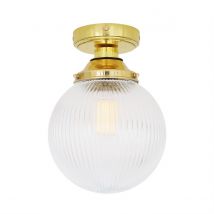 Cherith Bathroom Globe Ceiling Light, Polished Brass, IP44