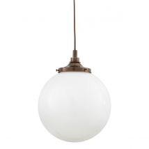Pelagia Bathroom 35cm Globe Pendant, Antique Brass, IP44