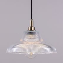 Aquarius Outdoor 30cm Pendant Light, Antique Silver, Clear Glass, IP65