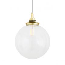 Laguna Bathroom 30cm Globe Pendant Light, Polished Brass, IP44