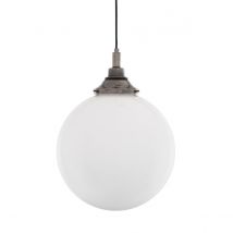 Pelagia Bathroom 30cm Globe Pendant, Antique Silver, IP44
