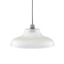 Mono 40cm Railway Dome Pendant, Antique Silver