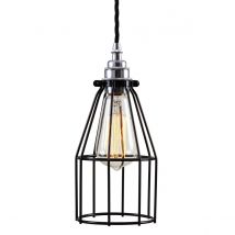 Raze Cage Pendant, Chrome, Black