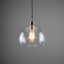 Eden 25cm Dome Pendant, Polished Copper