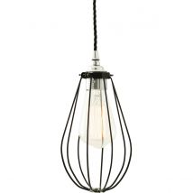 Vox cage Pendant, Chrome, Black